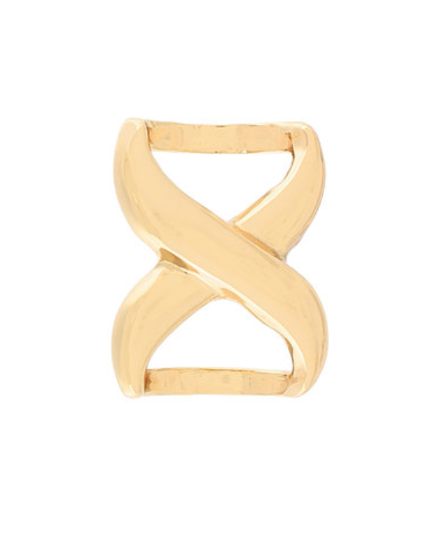 Infinity Scarf Ring-Gold
