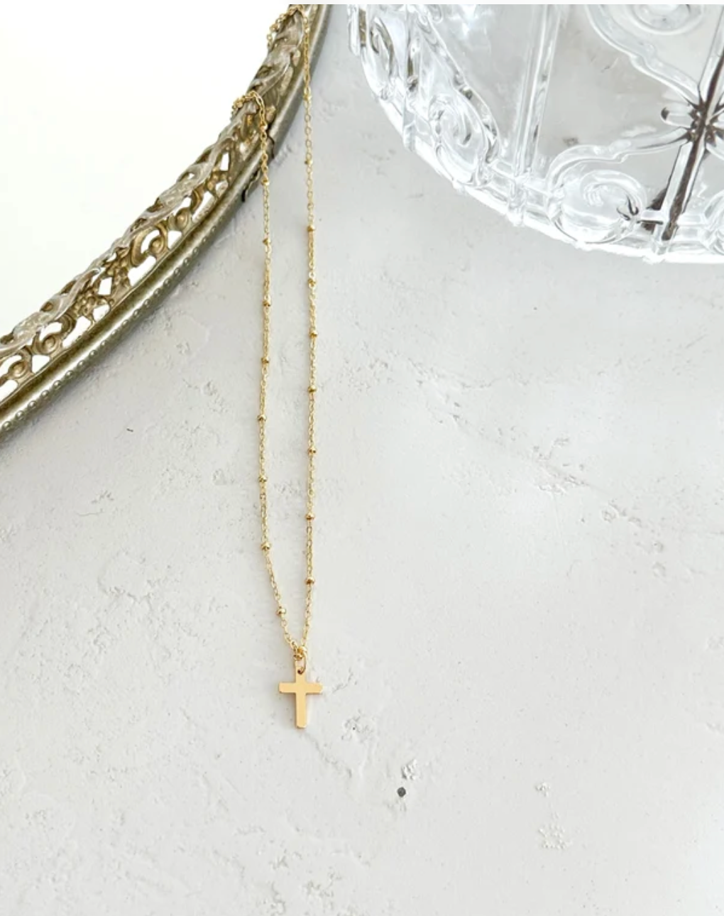 Timeless Necklace-Gold Cross