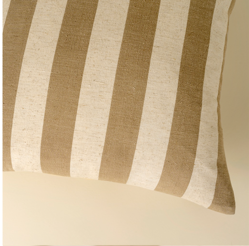20x20 Wide Stripe Pillow-Sand