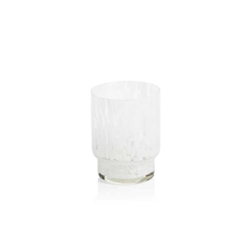 White Tortoise Glass Tumbler