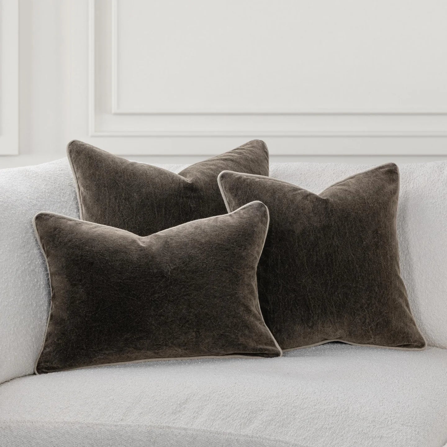 22x22 Velvet Pillow-Dark Clove