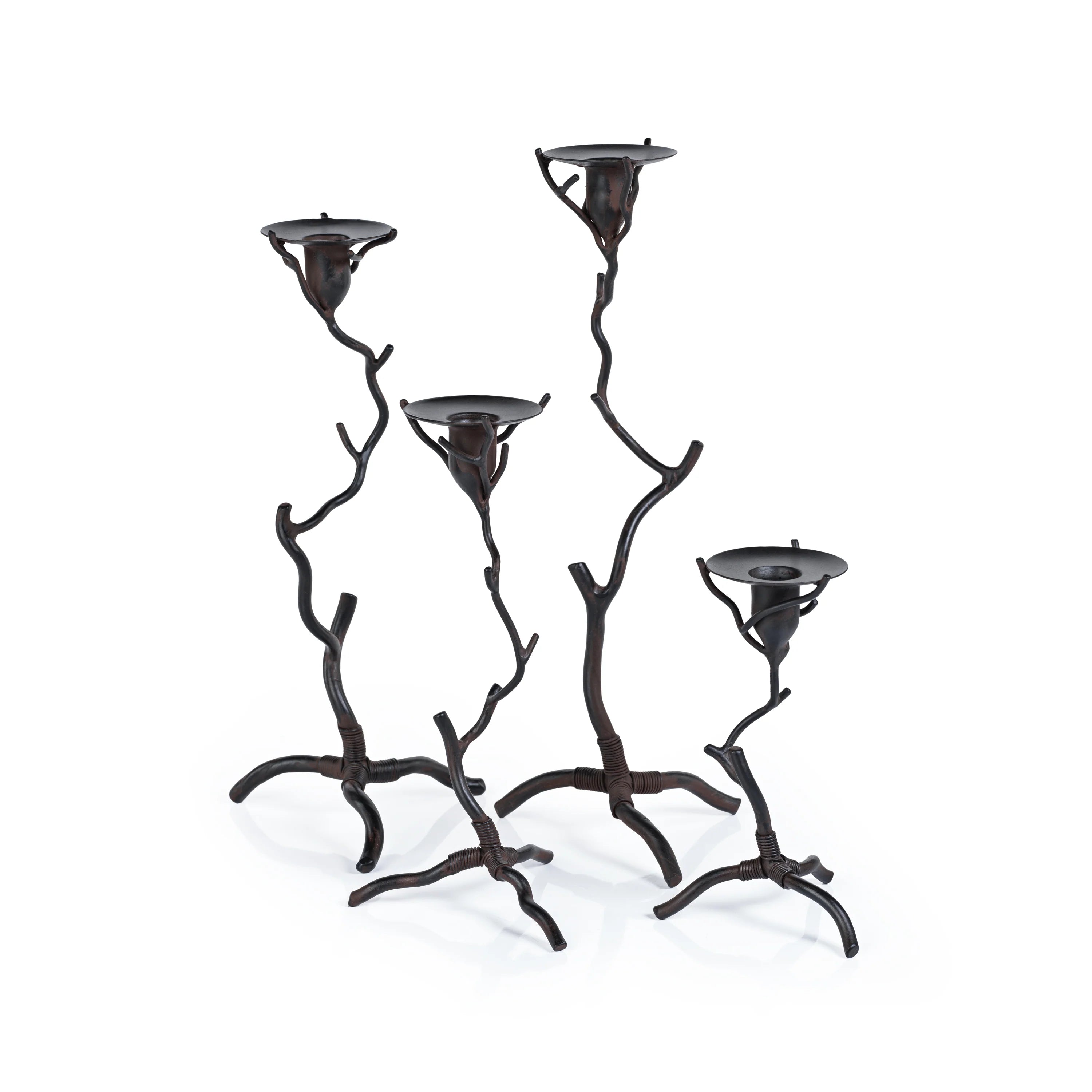 Twig Wrought Iron Taper Candle Holder (3 Sizes)