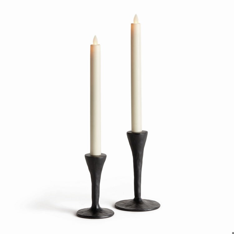 Black Modern Taper Candle Holder (2 Sizes)