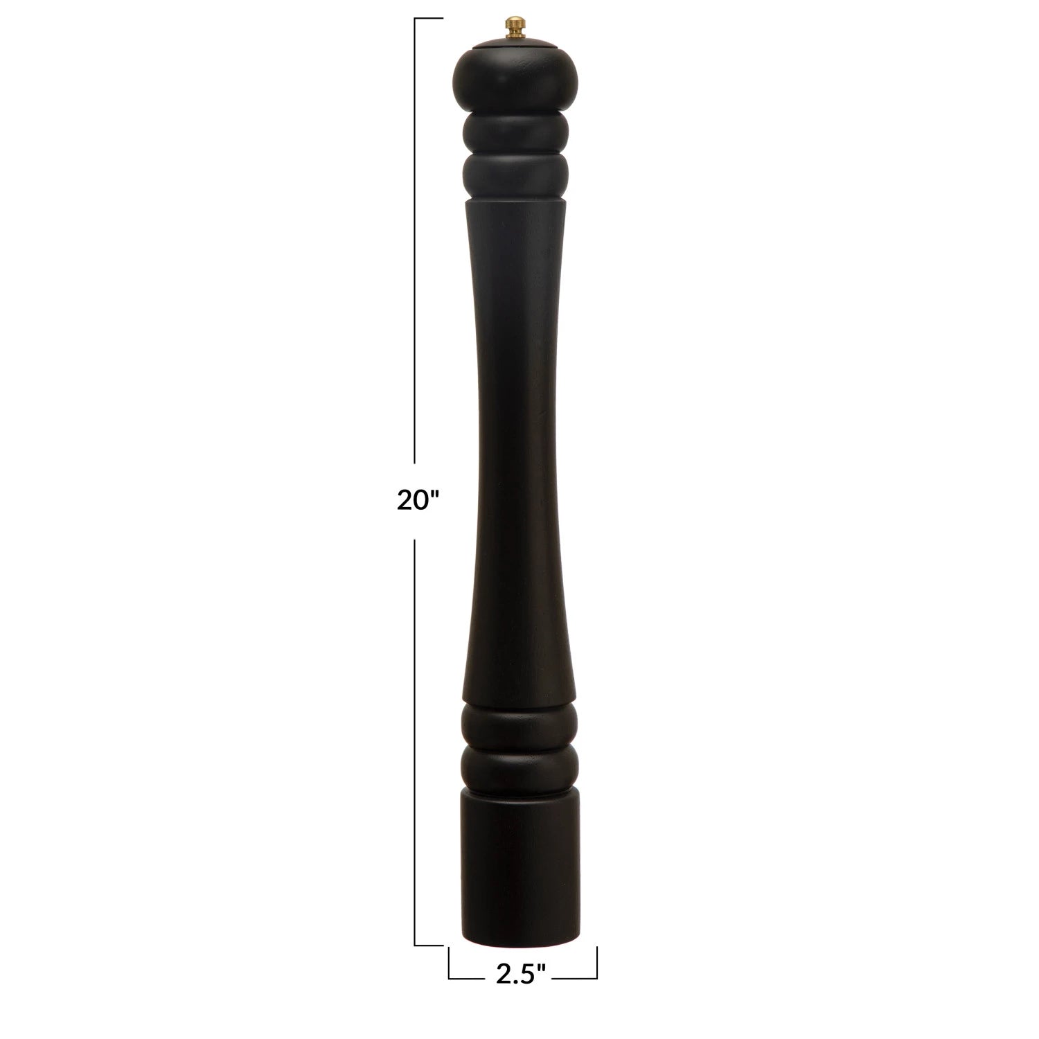 Black Rubberwood Salt/Pepper Mill