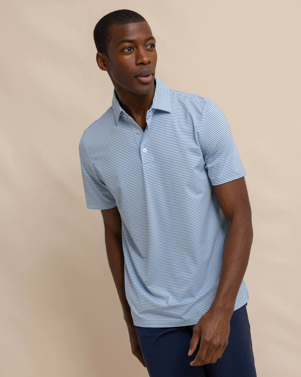 Breeze Baytop Stripe Performance Polo