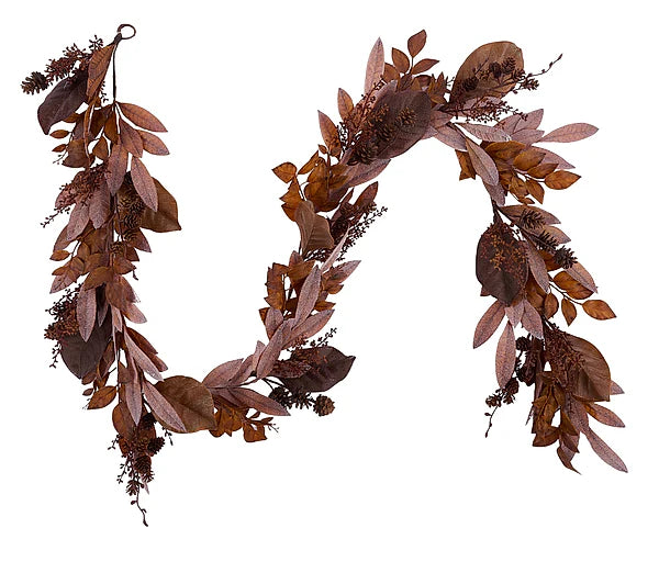 6ft. Autumn Mixed Leaf Garland