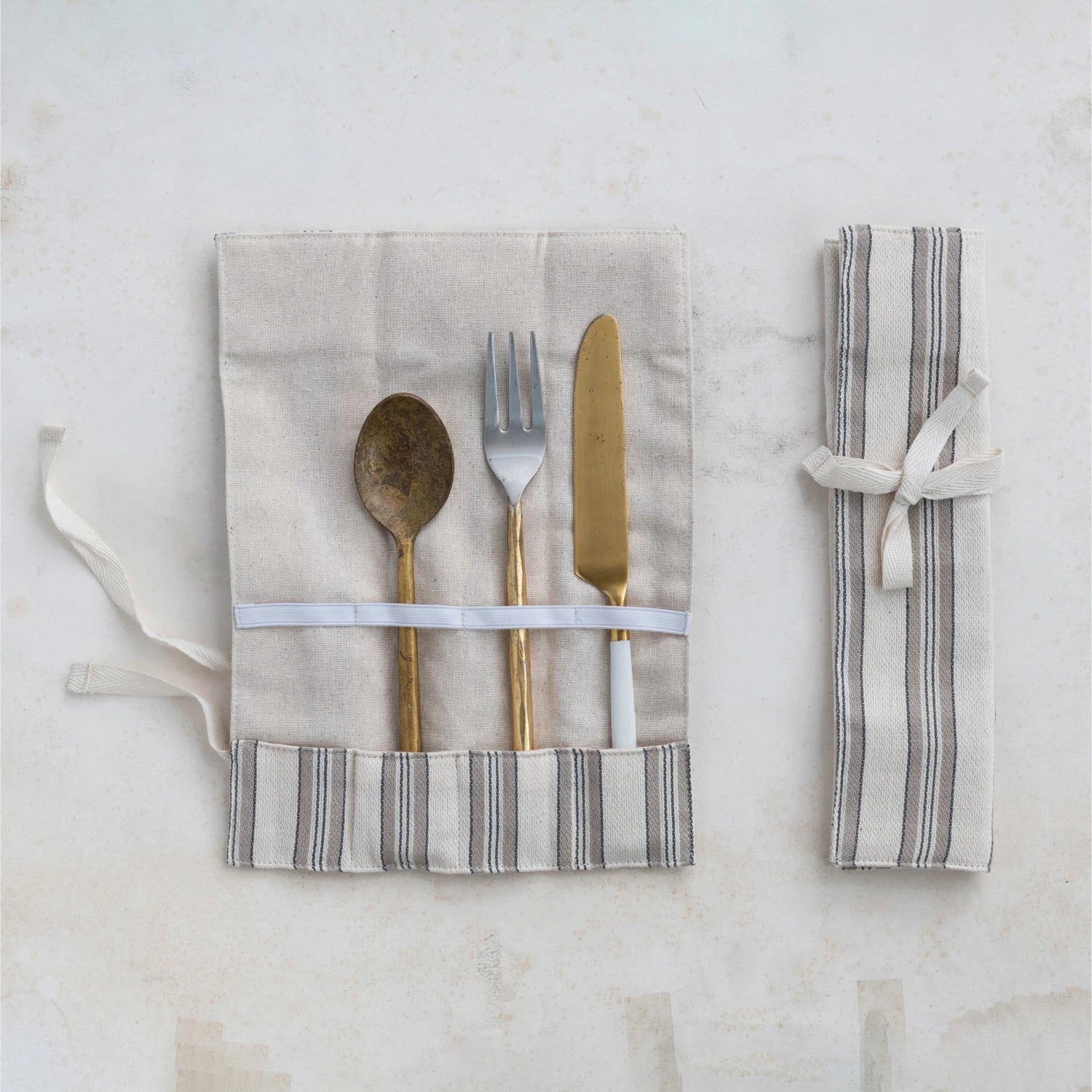 Roll-up Cutlery Pouch & Tie