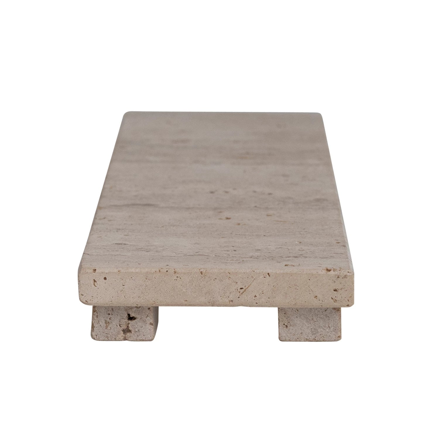 12x4 Travertine Footed Serving Board