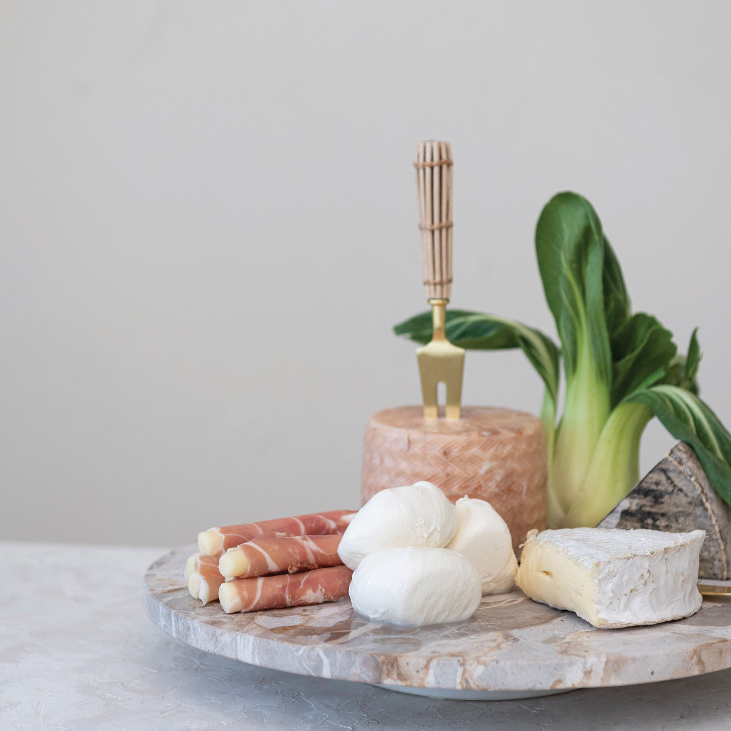 14" Marble Lazy Susan