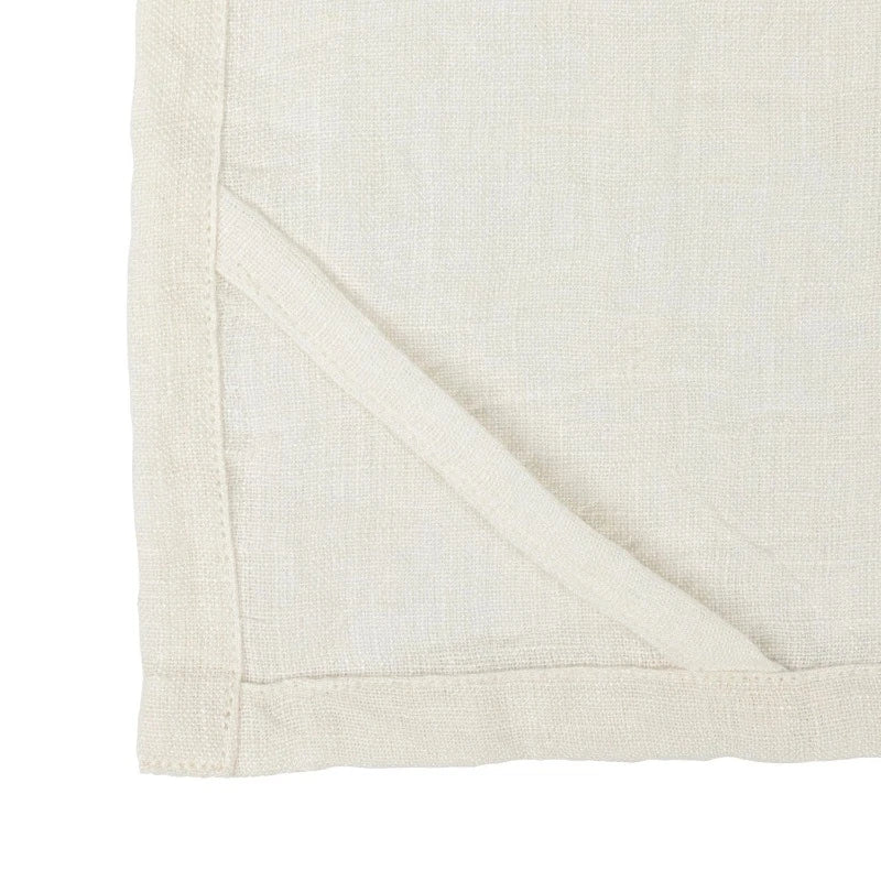 Stonewashed Ivory Linen Tea Towel