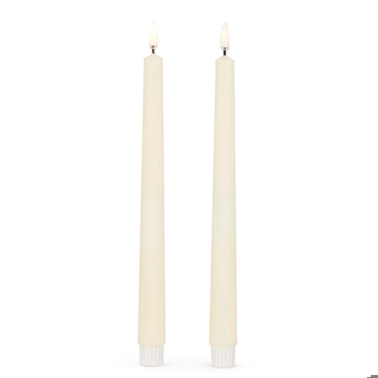 10" Ivory Taper Candles (Set of 2)