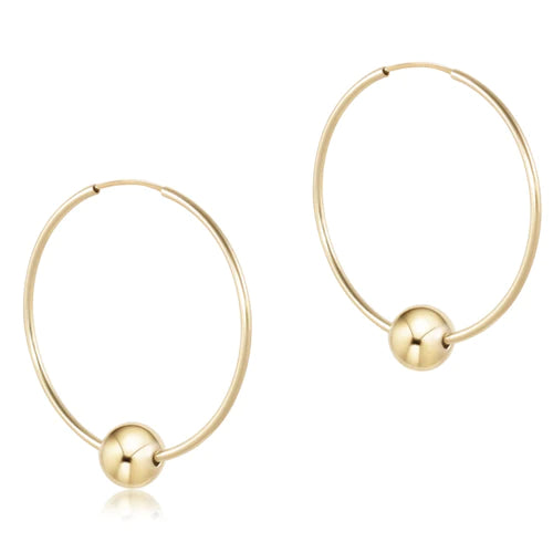 Endless Gold 1.25" Hoop - Classic 8mm Gold