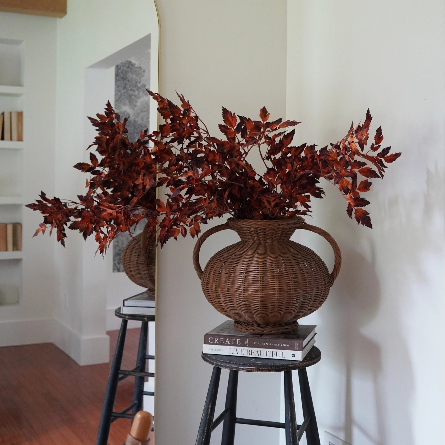 31" Cimicifuga Leaf Stem-Brown/Rust