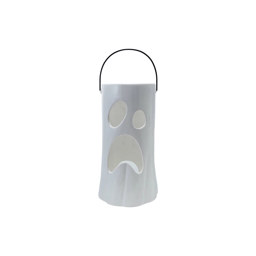 Ceramic Ghost Lantern (2 Sizes)