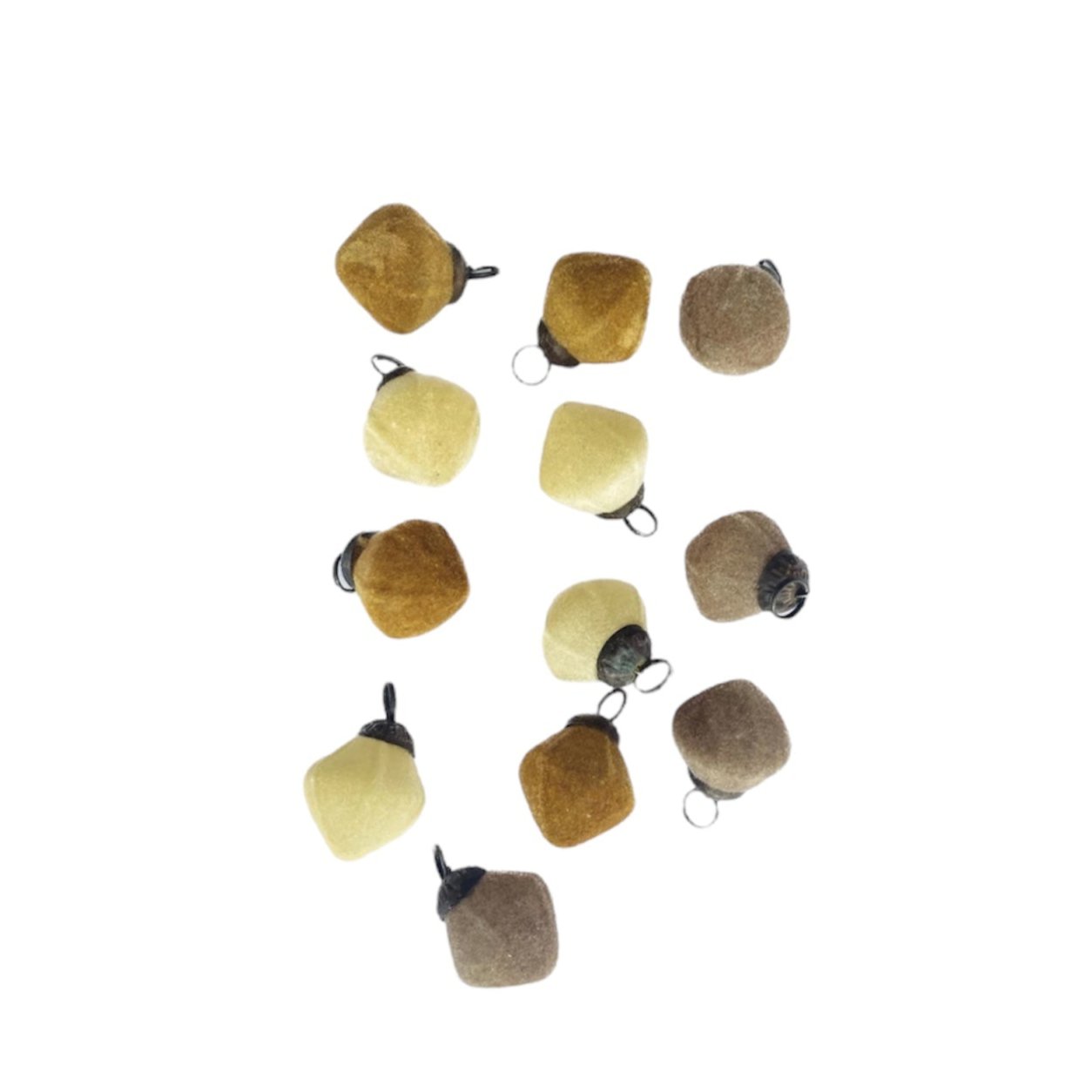 Flocked Glass Ornament (Set of 12)