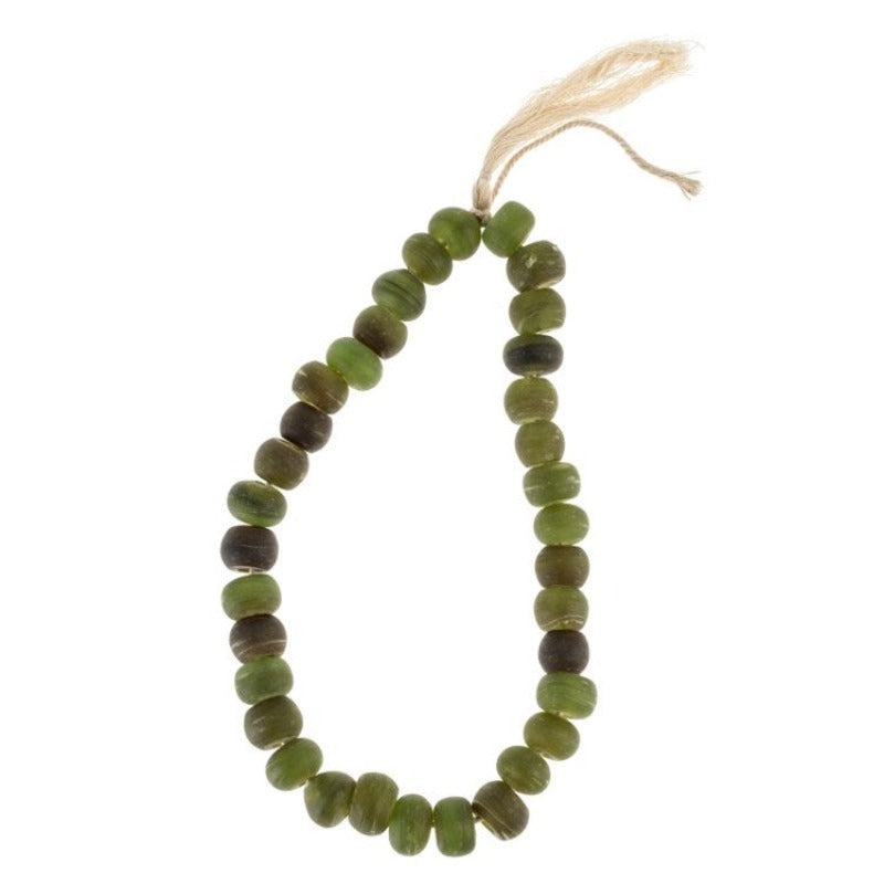 Green Glass Beads