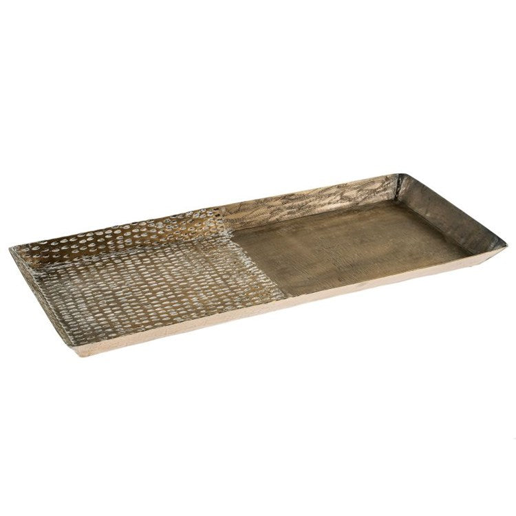 Antique Brass Metal Tray (2 Sizes)