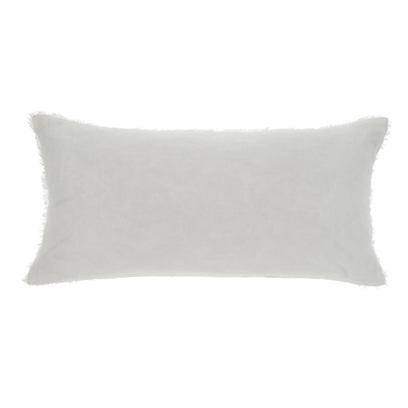 Ivory Linen Lumbar Pillow - 14x31"