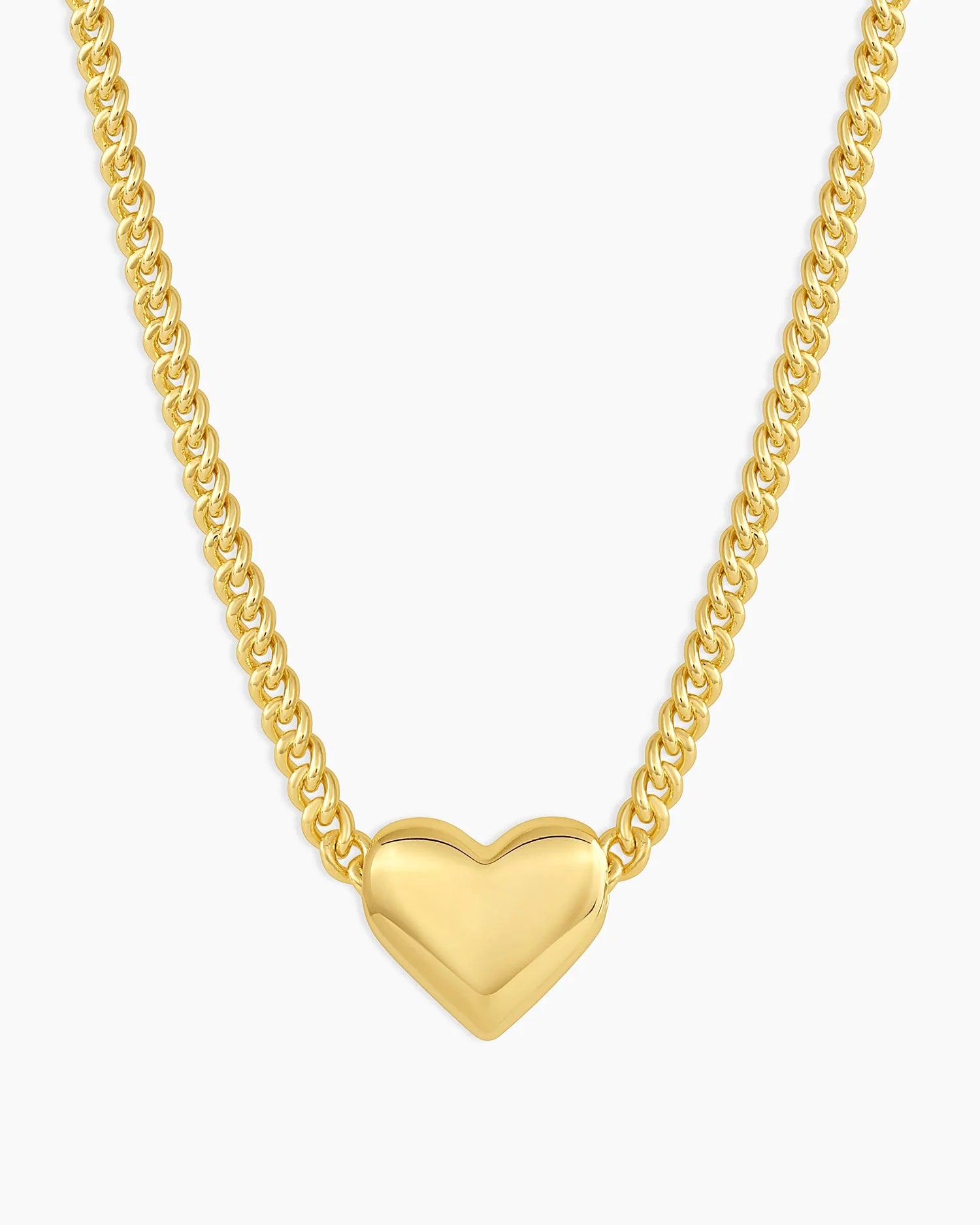 Lou Helium Heart Necklace-Gold