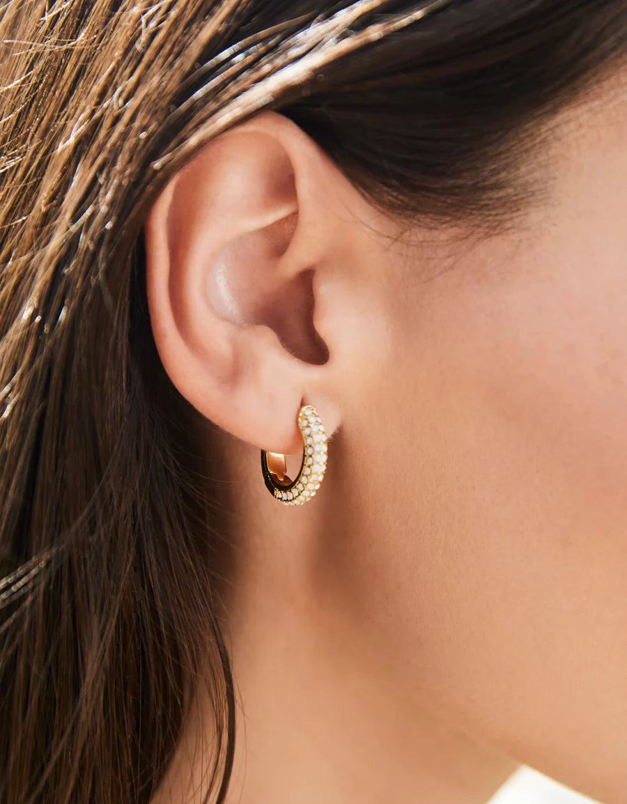 Shine On Pave Hoop Crystal