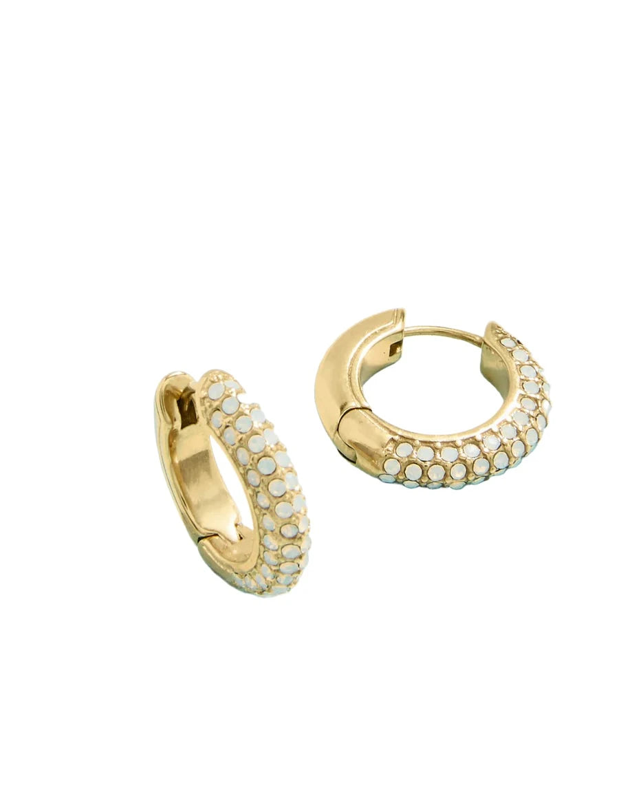 Shine On Pave Hoop Crystal