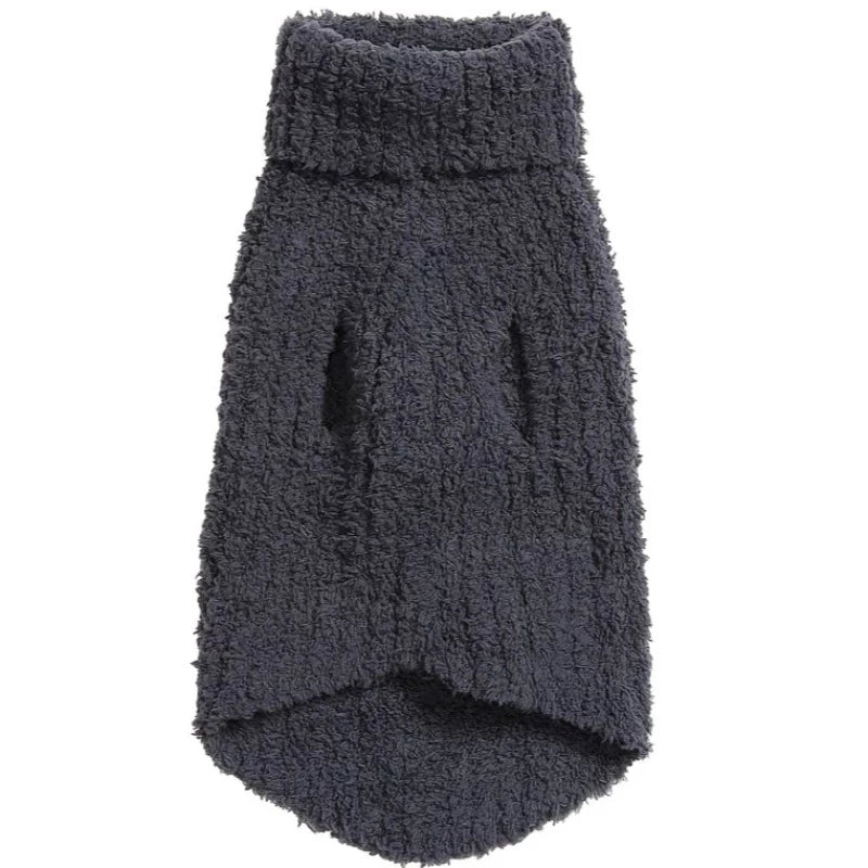 CozyChic Ribbed Pet Sweater- Slate Blue