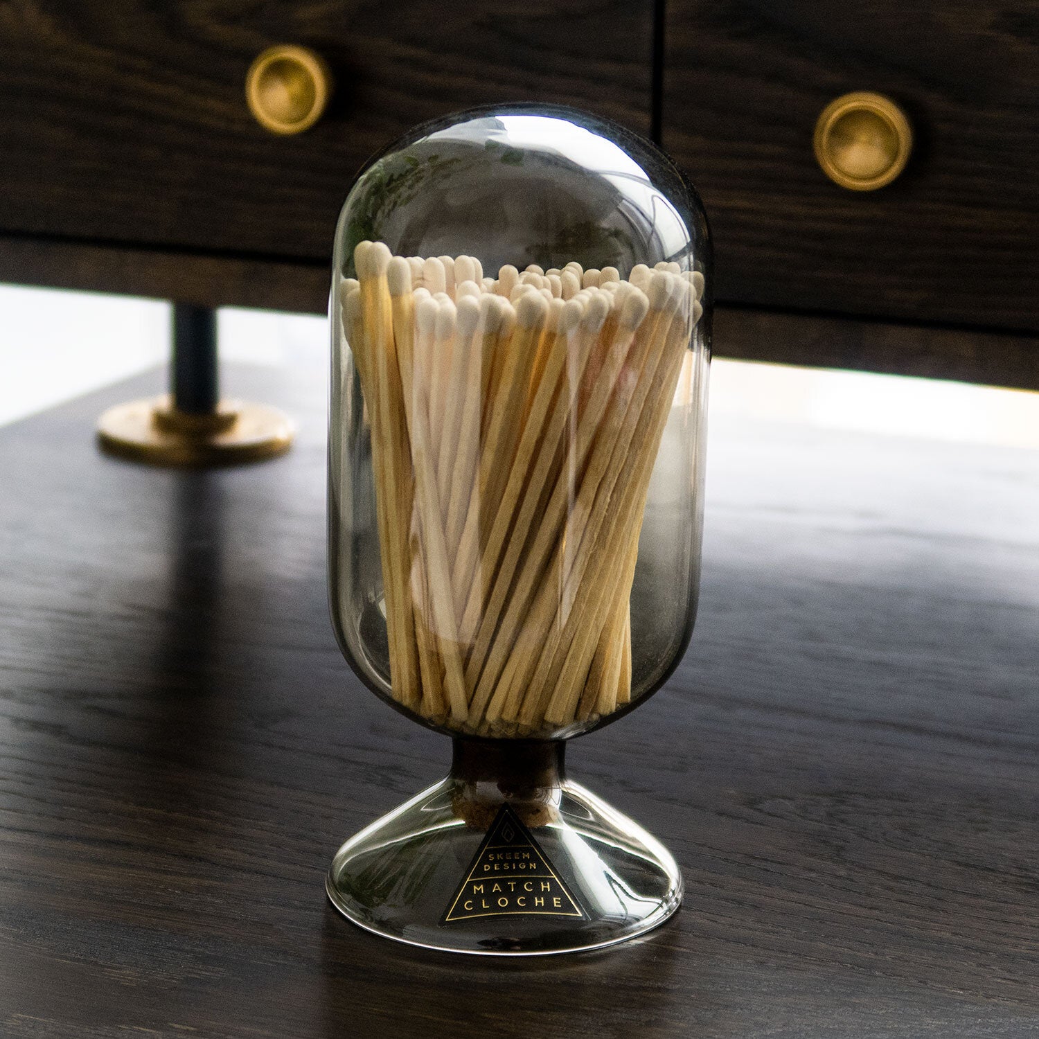Small Match Cloche-Smoke