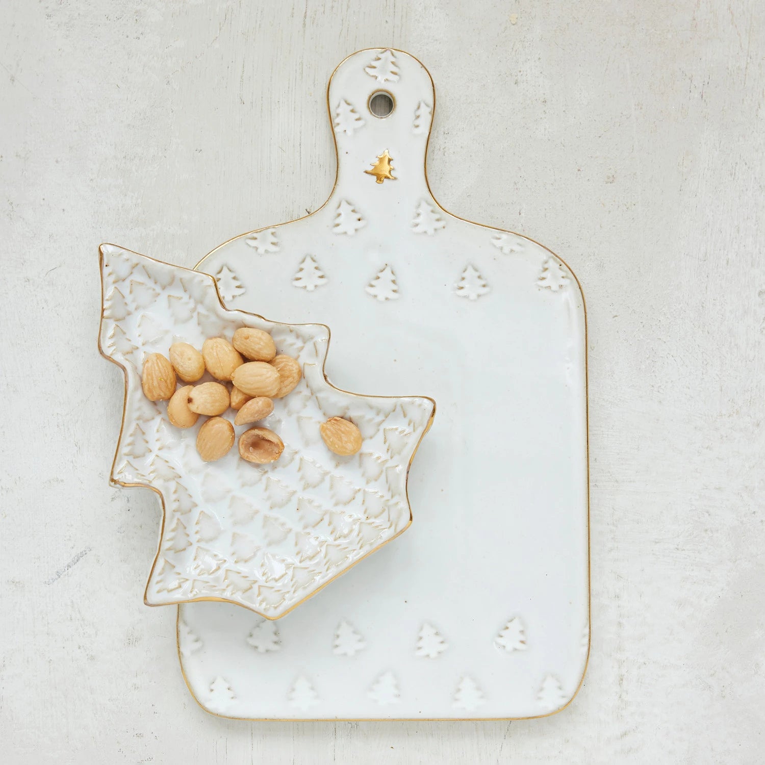Debossed Stoneware Cheese/Cutting Board