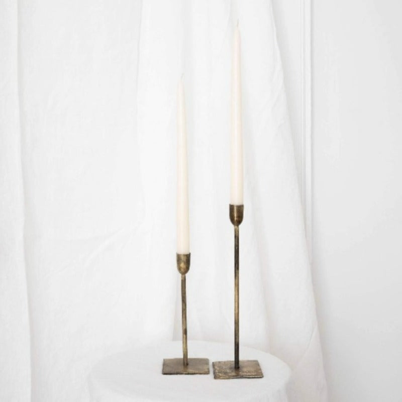 Ivory Taper Candles - Set of 2