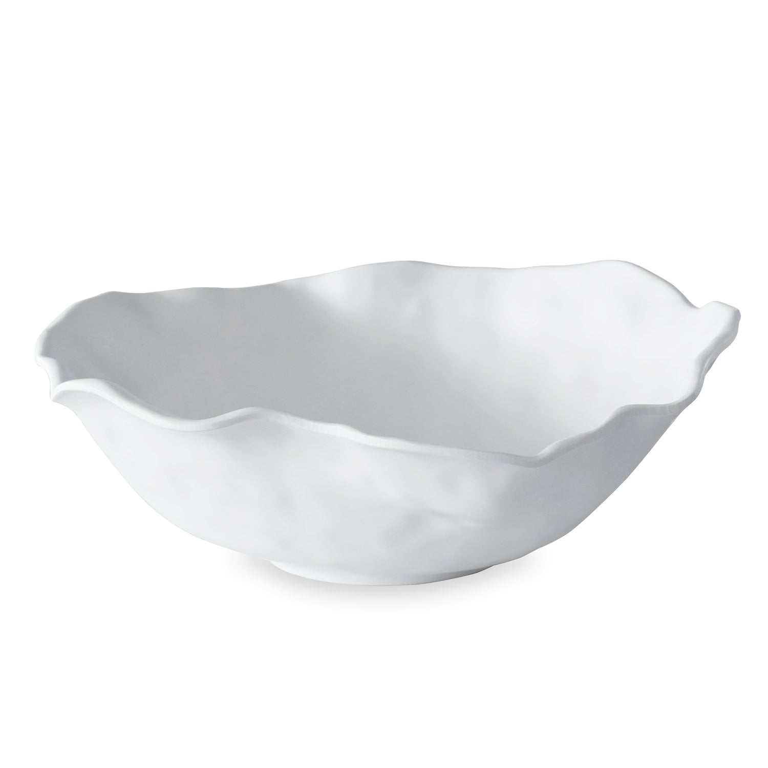 White Melamine Large Round Bowl