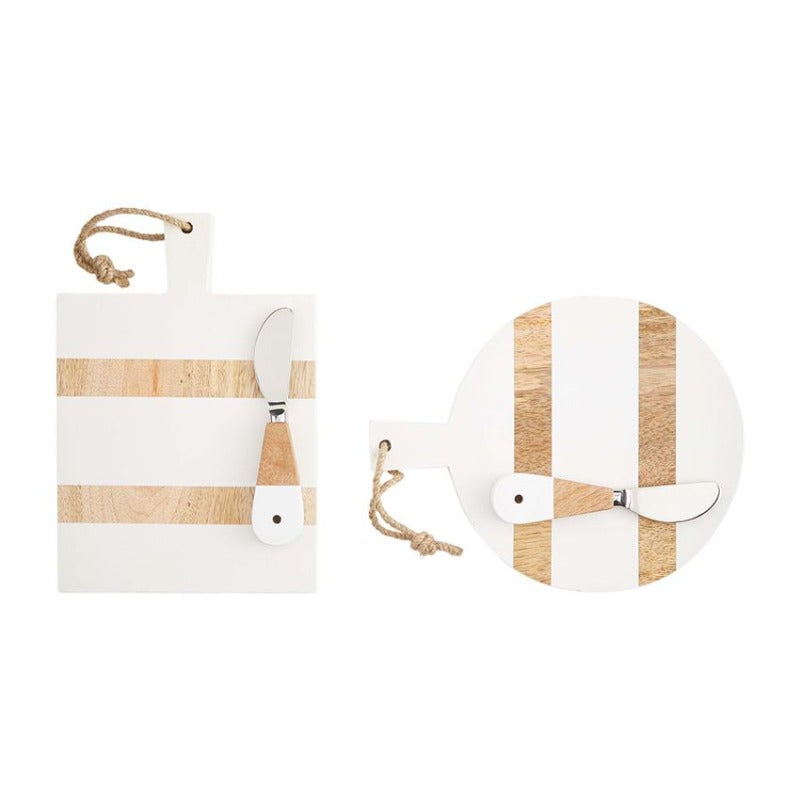 Mini Mango Wood Boards with Spreader (2 Styles)