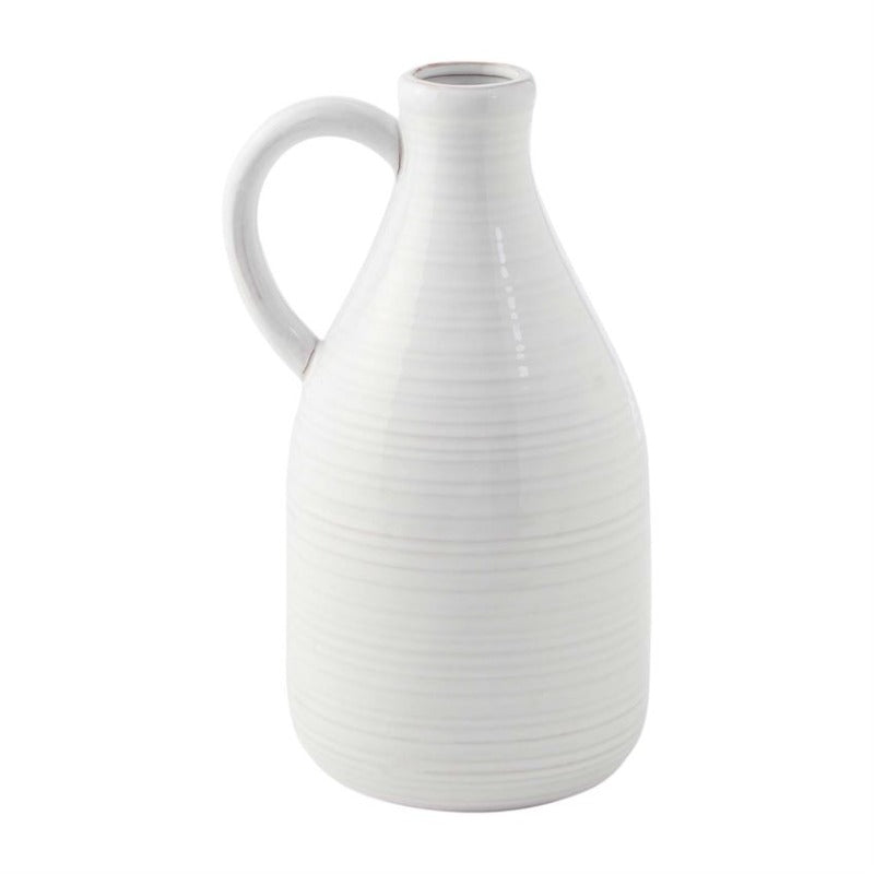 Ribbed Milk Jug Vase (2 Sizes)