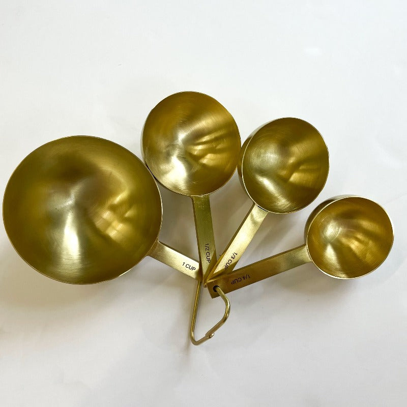 Gold Measuring Scoops (Set of 4)