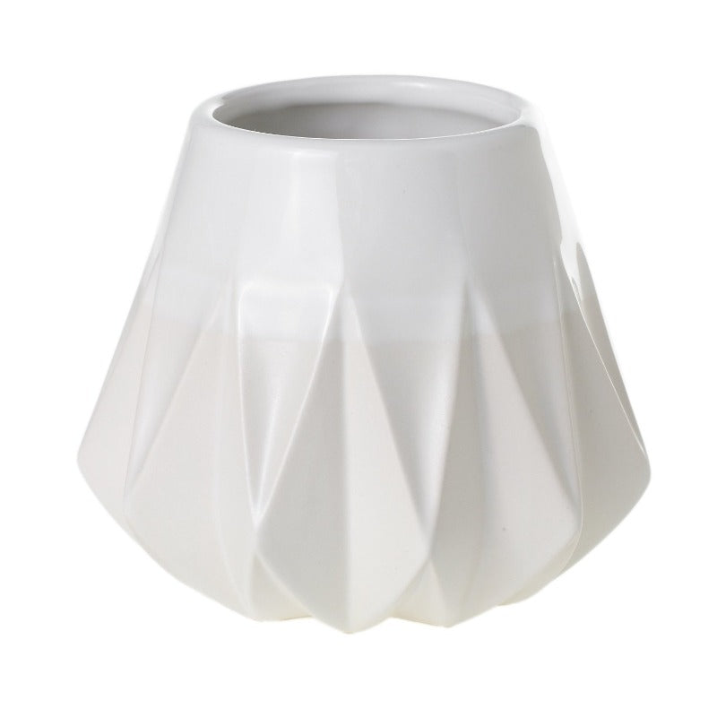 Two Tone Geometric Vase (2 Sizes)