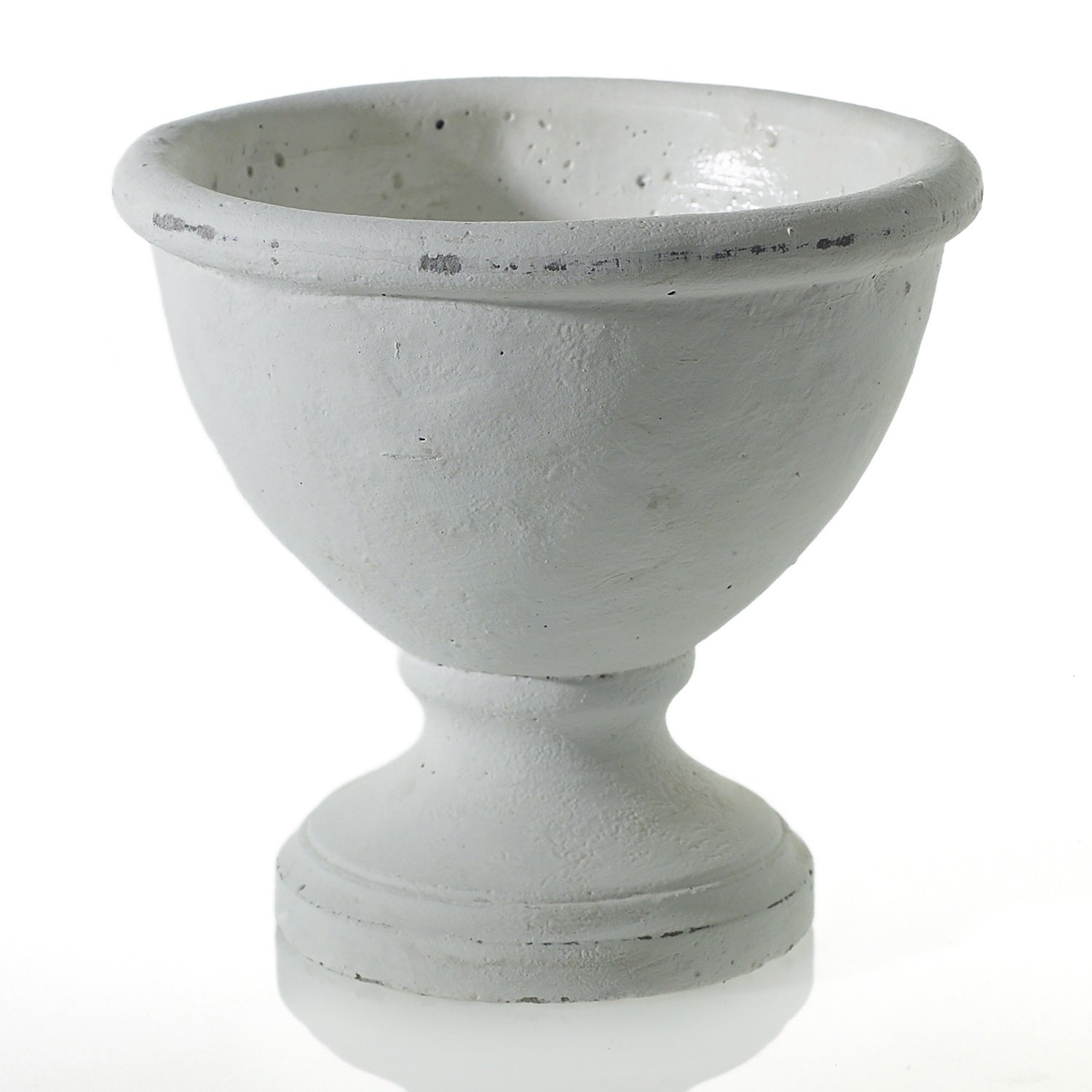 White Benoit Ceramic Compote Vase