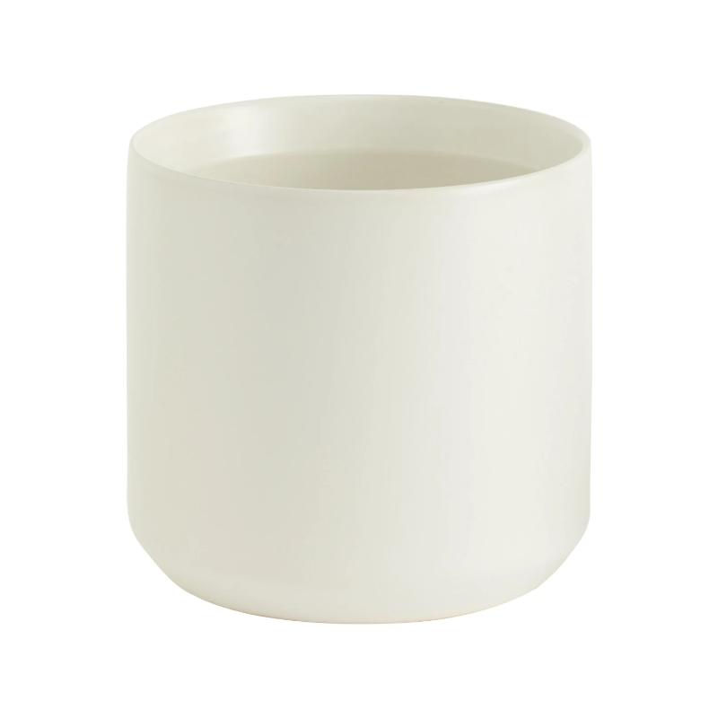Kendall Ceramic White Pot 7"x6.75"