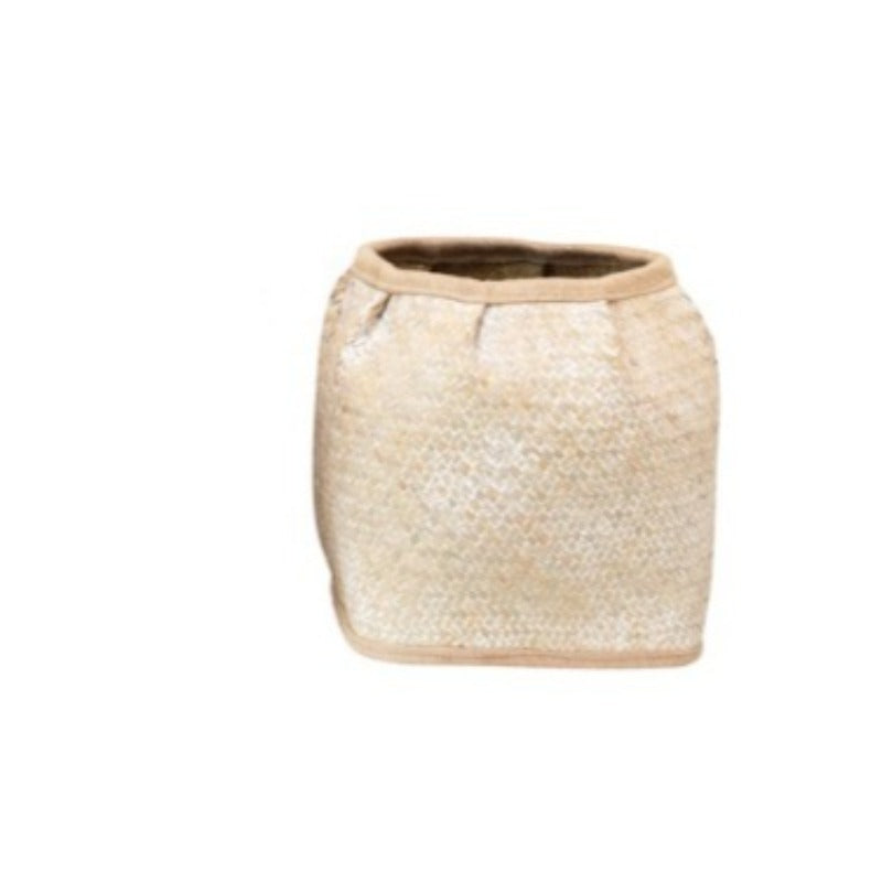 Whitewashed Seagrass Basket (2 Sizes)