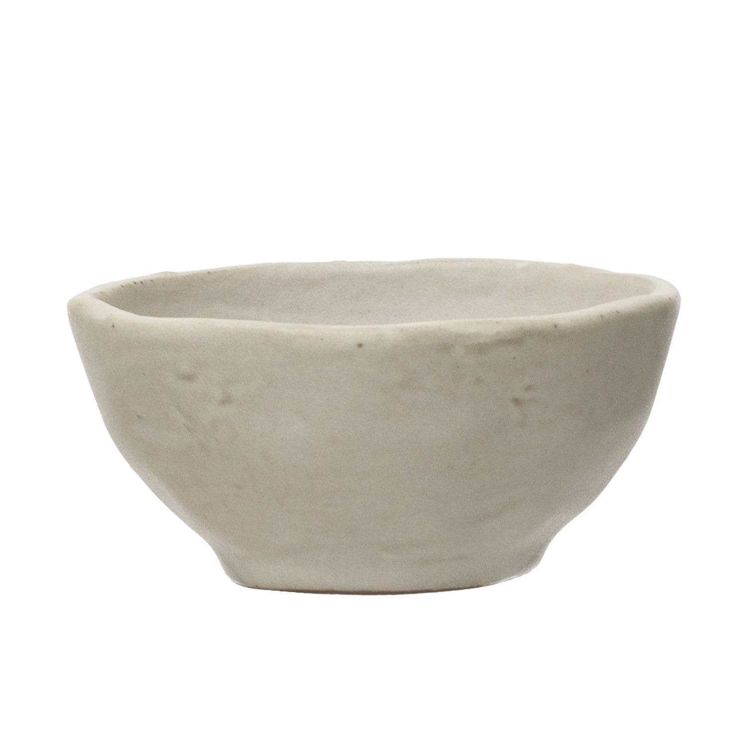 Mini Matte White Stoneware Dish