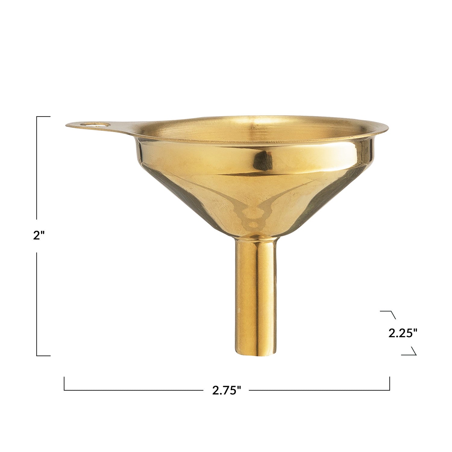 Gold Stainless Steel Funnel