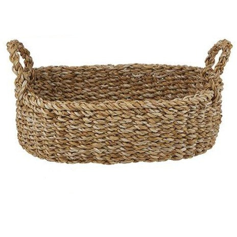 Woven Oval Basket Tray