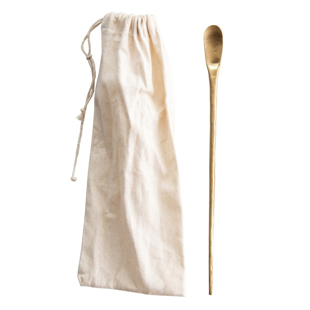 9" Brass Cocktail Spoon