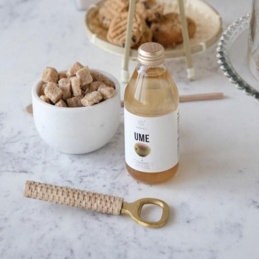 Bamboo Wrapped Brass Bottle Opener