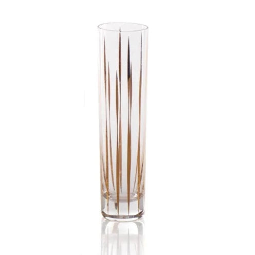 Gold Champagne Flutes Stemless (6 Styles)