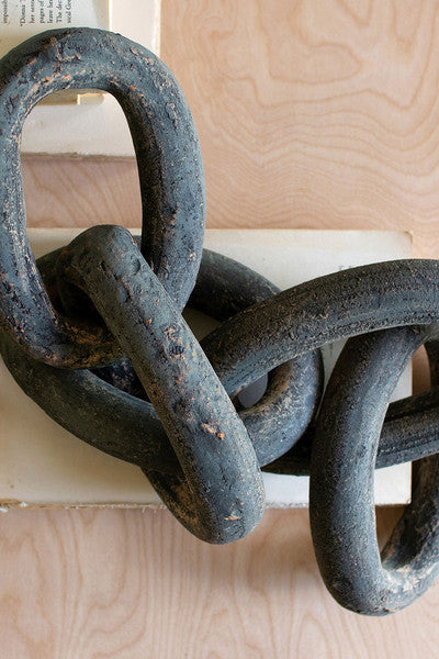 Black Clay Link Chain