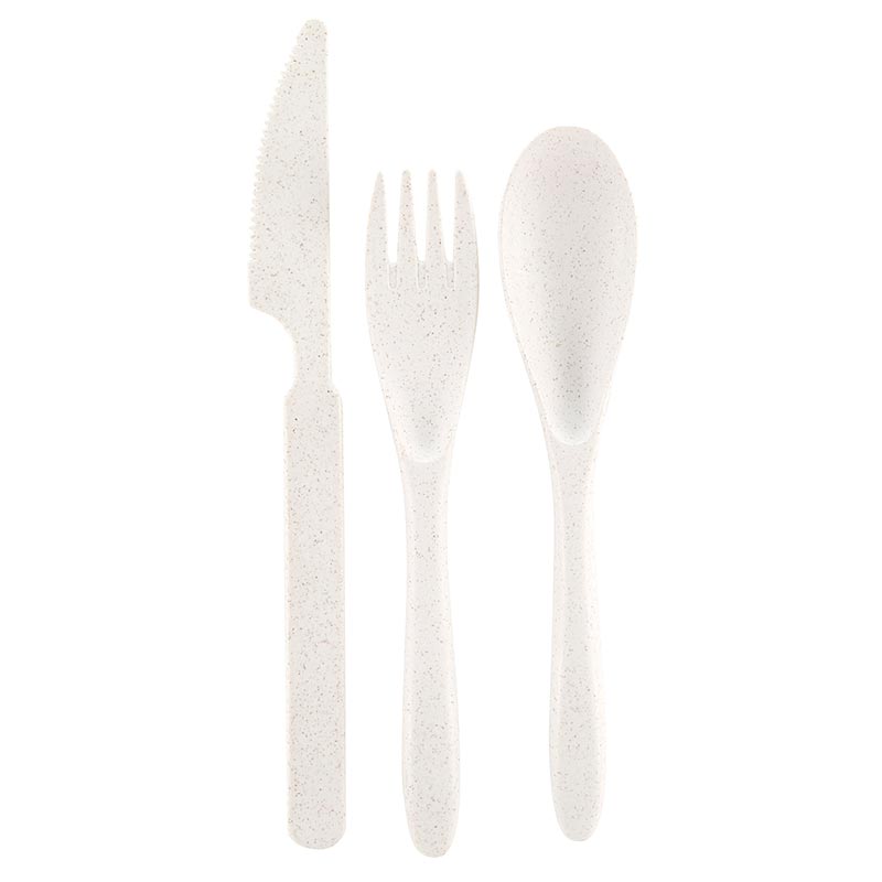 Black & White Reusable Cutlery Set (Set of 3)