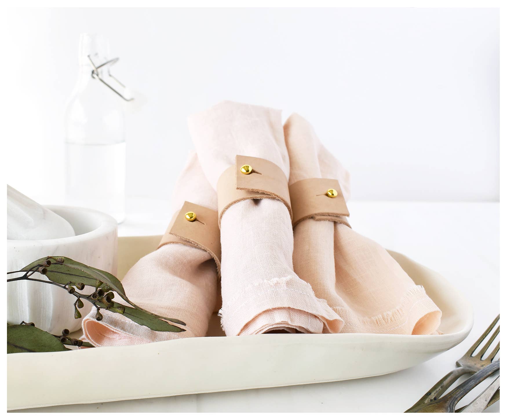 Leather Napkin Rings (Set of 4)