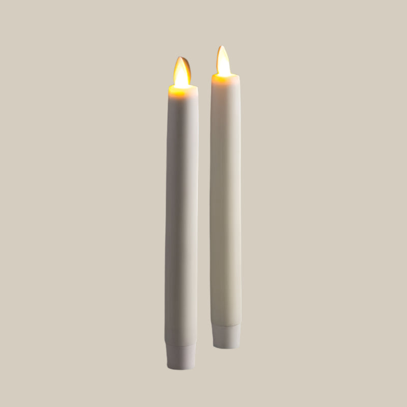 8.5" Moving Flame Taper Candle (Set of 2)