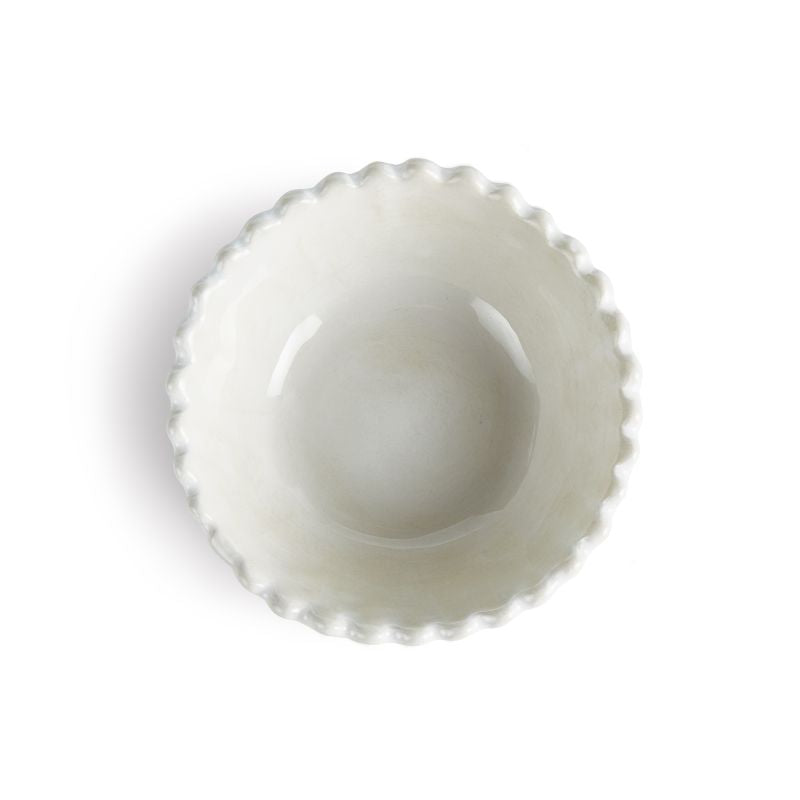 Scalloped White Mini Bowl