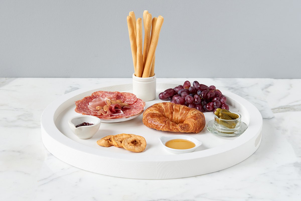 White Round Nesting Tray (2 Sizes)