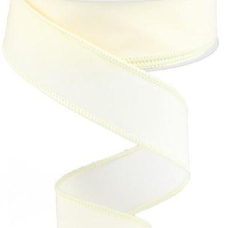 Cream Velvet Ribbon
